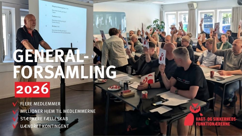 Billede til den relaterede nyhed Generalforsamling 2026: Flere medlemmer og millioner til vagterne